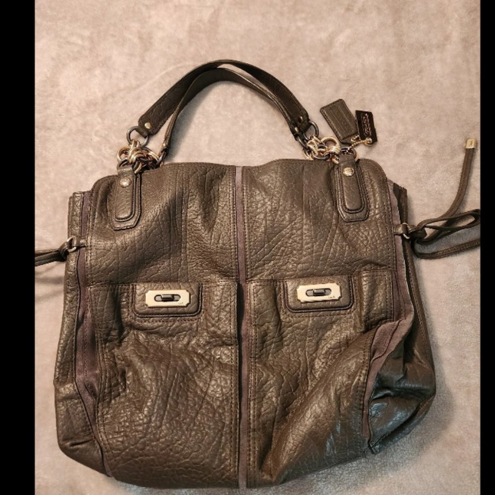 Coach brown tote